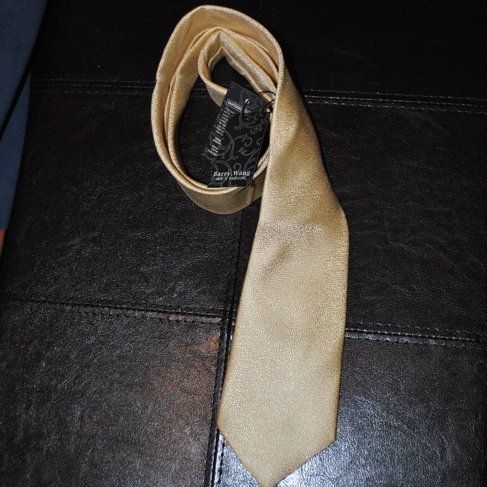 Barry Wang Men's Gold Tie